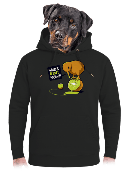 Kivi unisex prémium pulóver Dark Black