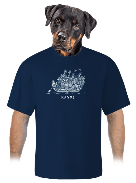 Noé bárkája unisex túlméretezett póló Midnight Blue