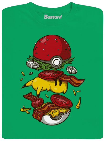 Pokémon burger gyerek póló Kelly Green