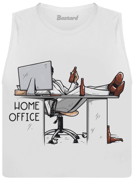 Home office női bővített trikó White