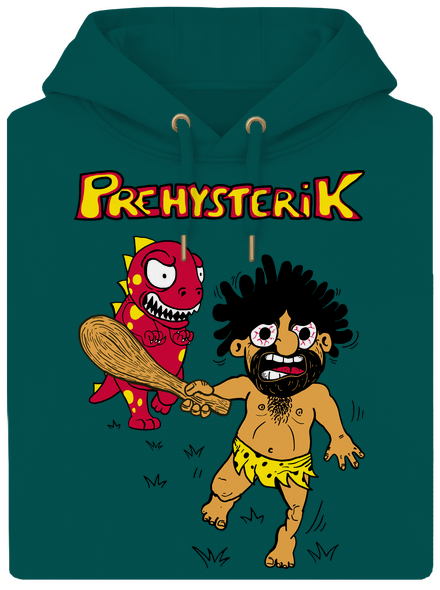 Prehysterik unisex prémium pulóver Emerald Green