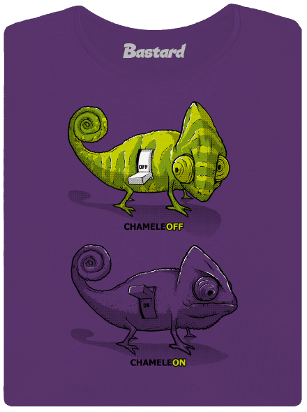 ChameleON ChameleOFF prémium női póló Purple