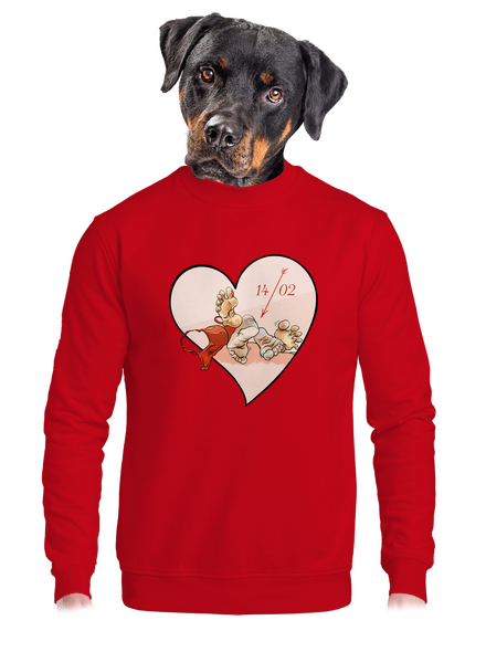 Négy láb között unisex crewneck Red