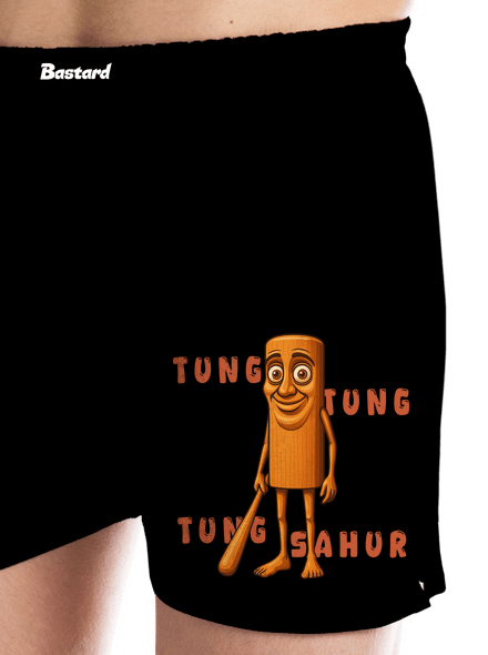 Tung Tung Tung Sahur – Italian Brainrot férfi alsó nadrág Black