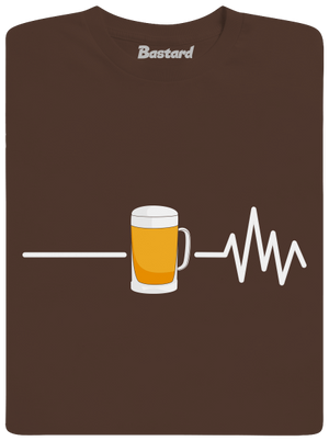 Beer help férfi póló Brown