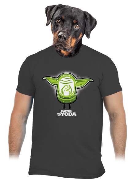 Master DiYoda férfi póló Dark Grey