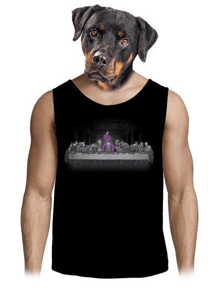 Jézus és Lebowski férfi trikó Black