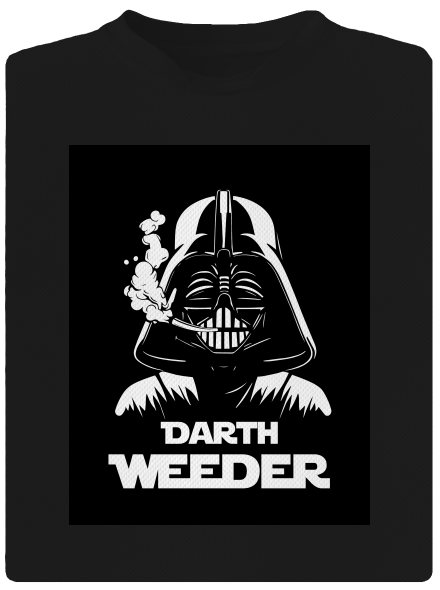 Darth Weeder férfi sportpóló Black