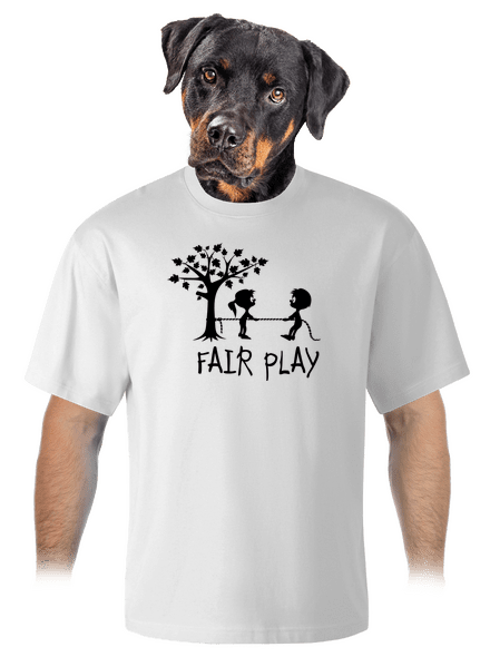 Fair play unisex túlméretezett póló White
