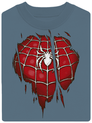 Spider inside unisex crewneck Nordic Blue