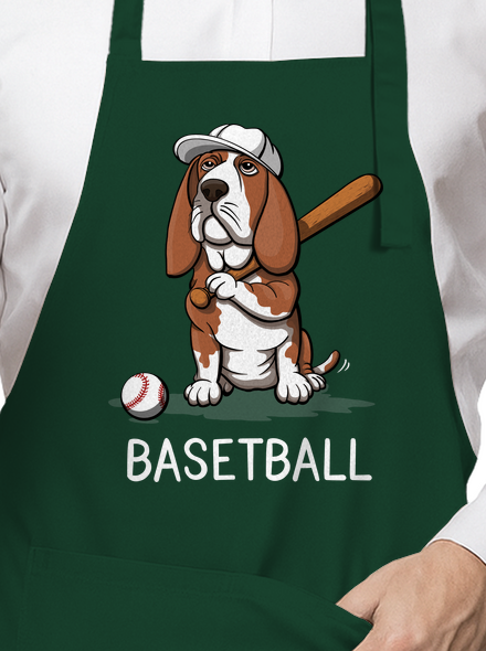 Basetball kötény Bottle Green