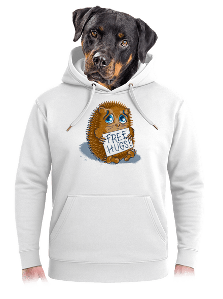 Ingyen ölelés unisex prémium pulóver Snowwhite