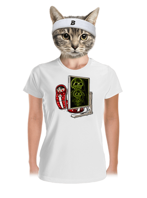 Röntgen Matryoshka női sportpóló White