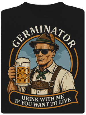 Germinator férfi sportpóló Black