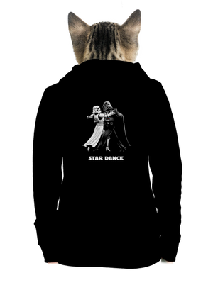 Star dance cipzáras női pulóver Black