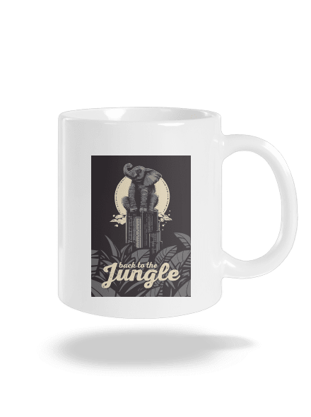 Back to the jungle hagyományos bögre White