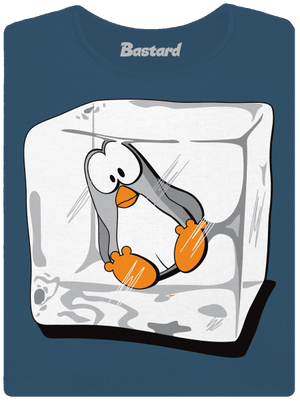 Pingvin prémium női póló Petrol Blue