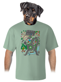 unisex túlméretezett póló