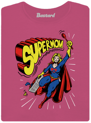 Supermom prémium női póló Magenta