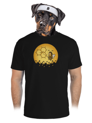 Méhegyetem férfi sportpóló Black