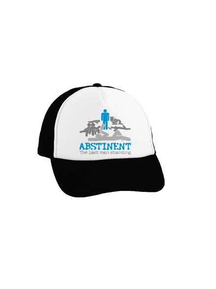 Absztinens teherautós sapka Black cap