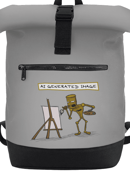 AI generated image hátizsák Grey Marl