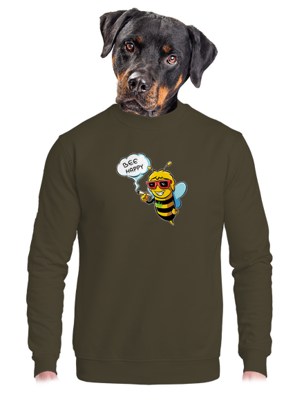 Bee happy unisex crewneck Urban Khaki