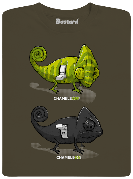 ChameleON ChameleOFF férfi hosszú ujjú póló Urban Khaki