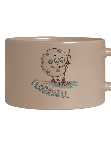 Floorball macaron bögre Brown Macaron