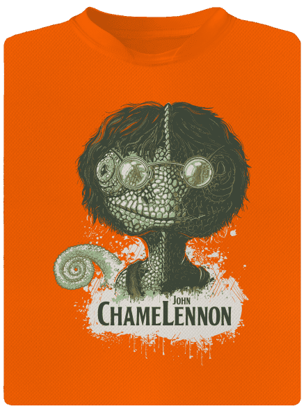  ChameLennon gyerek sport póló Neon Orange
