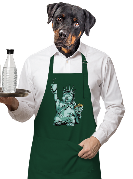 Amerikai bálvány kötény Bottle Green
