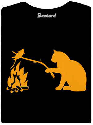 Macska-egér harc prémium női póló Black