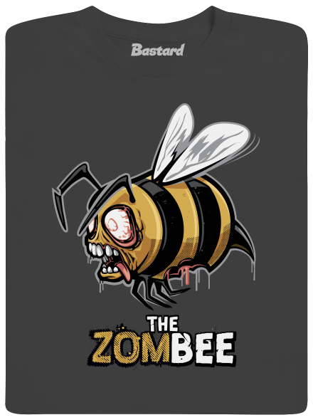 ZomBee - sárga férfi póló Dark Grey