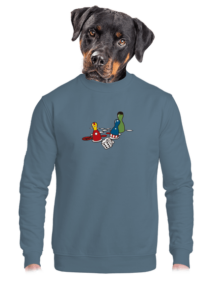 Szuperhős ne haragudj unisex crewneck Nordic Blue