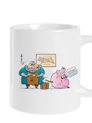 Hentes és disznó hagyományos bögre White