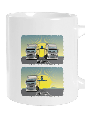 Chuck & Truck nagy bögre White