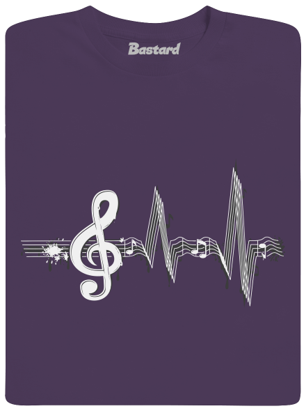 A zene az életem férfi póló Urban Purple