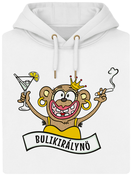 Bulikirálynő unisex prémium pulóver Snowwhite