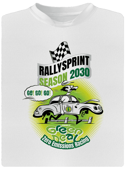 Rallysprint 2030 gyerek sport póló White