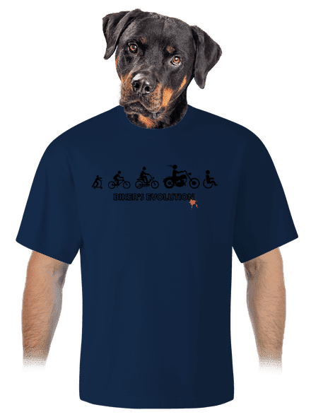 Bikers evolution unisex túlméretezett póló Midnight Blue