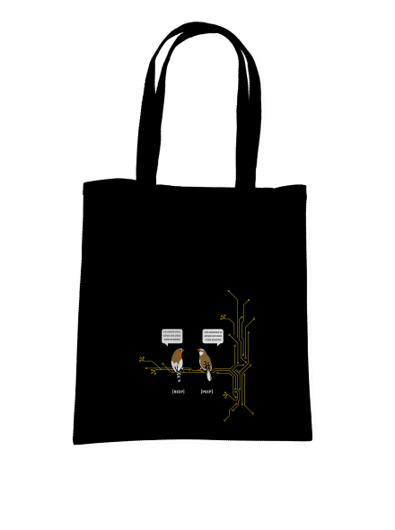 Beep and Peep táska Black