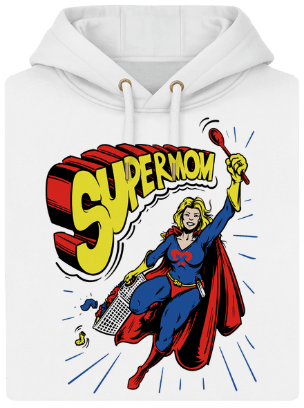 Supermom unisex prémium pulóver Snowwhite