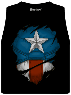 Captain inside női bővített trikó Black