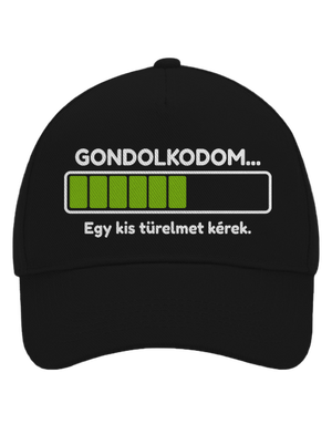 Gondolkodom baseballsapka Black