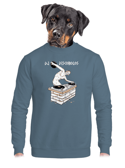 DJ Discobolos unisex crewneck Nordic Blue