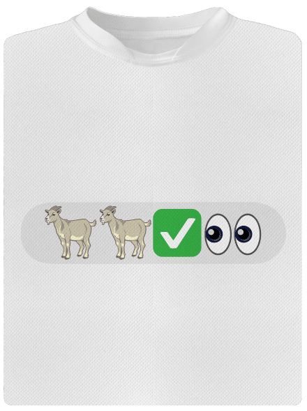 Emoji férfi sportpóló White