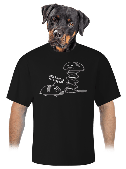 Felhúzva unisex túlméretezett póló Black