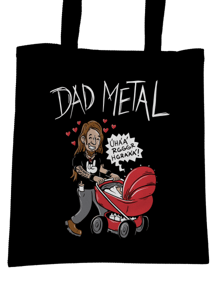 Dad metal táska Black