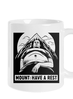 Mount have a rest hagyományos bögre White
