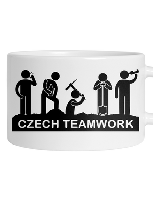 Czech Teamwork macaron bögre White